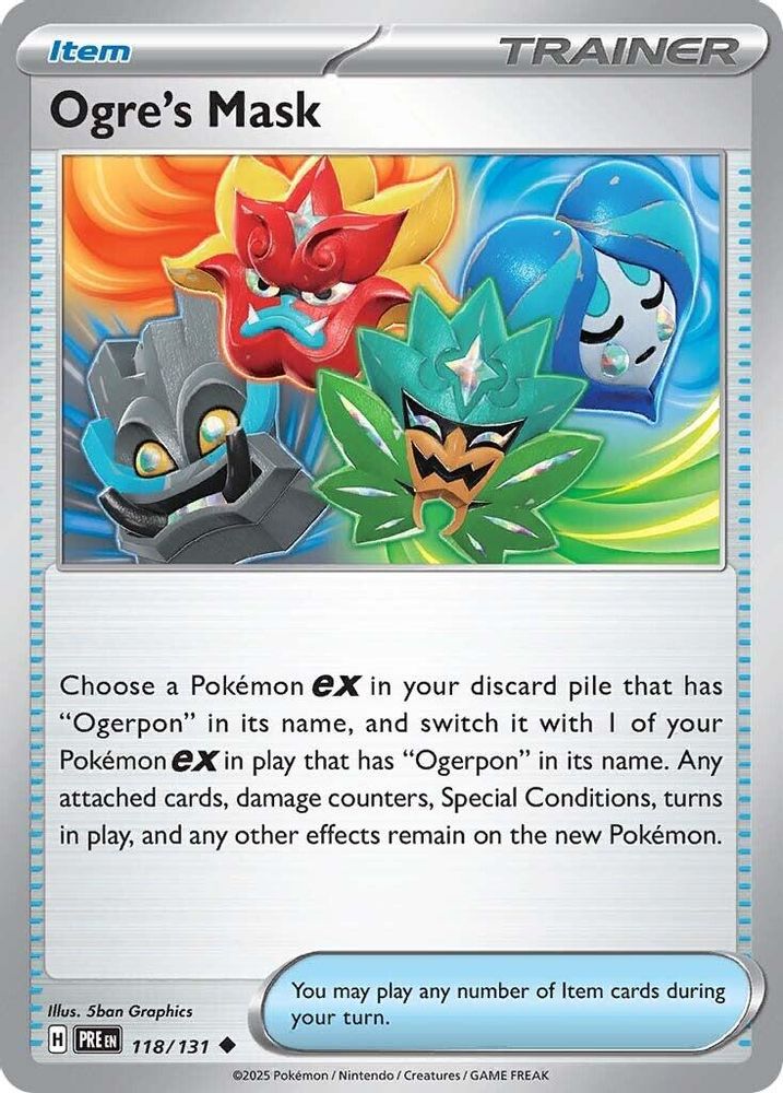 Ogre's Mask 118 SV Prismatic Evolutions - Uncommon