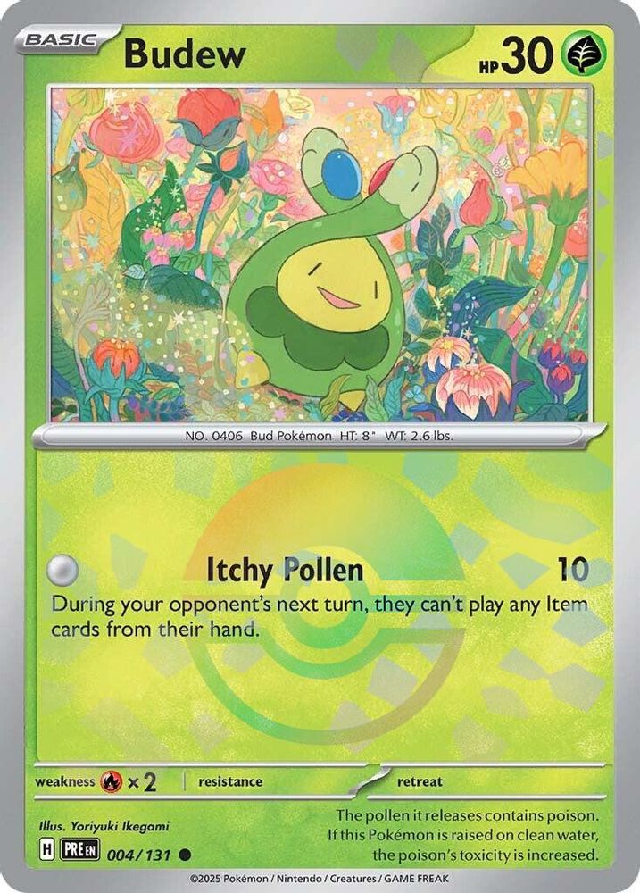 Budew (Poke Ball Pattern) 004 - Holofoil SV Prismatic Evolutions - Common