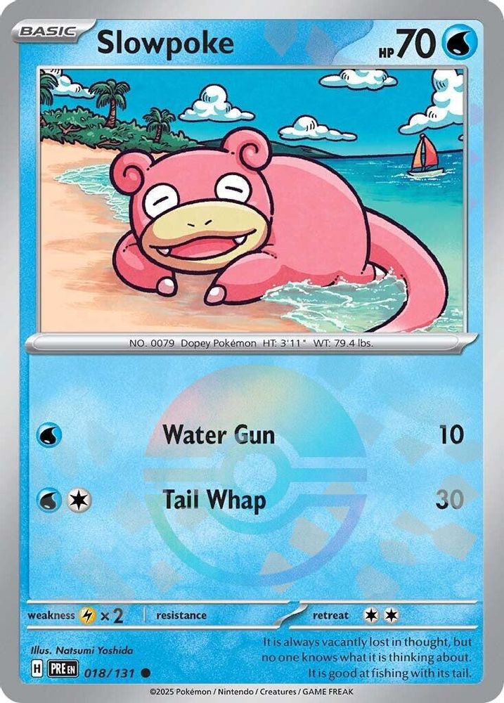 Slowpoke (Poke Ball Pattern) 018 - Holofoil SV Prismatic Evolutions - Common