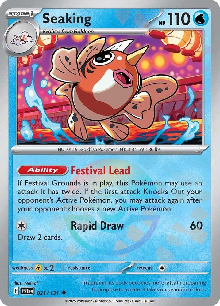Seaking (Poke Ball Pattern) 021 - Holofoil SV Prismatic Evolutions - Uncommon
