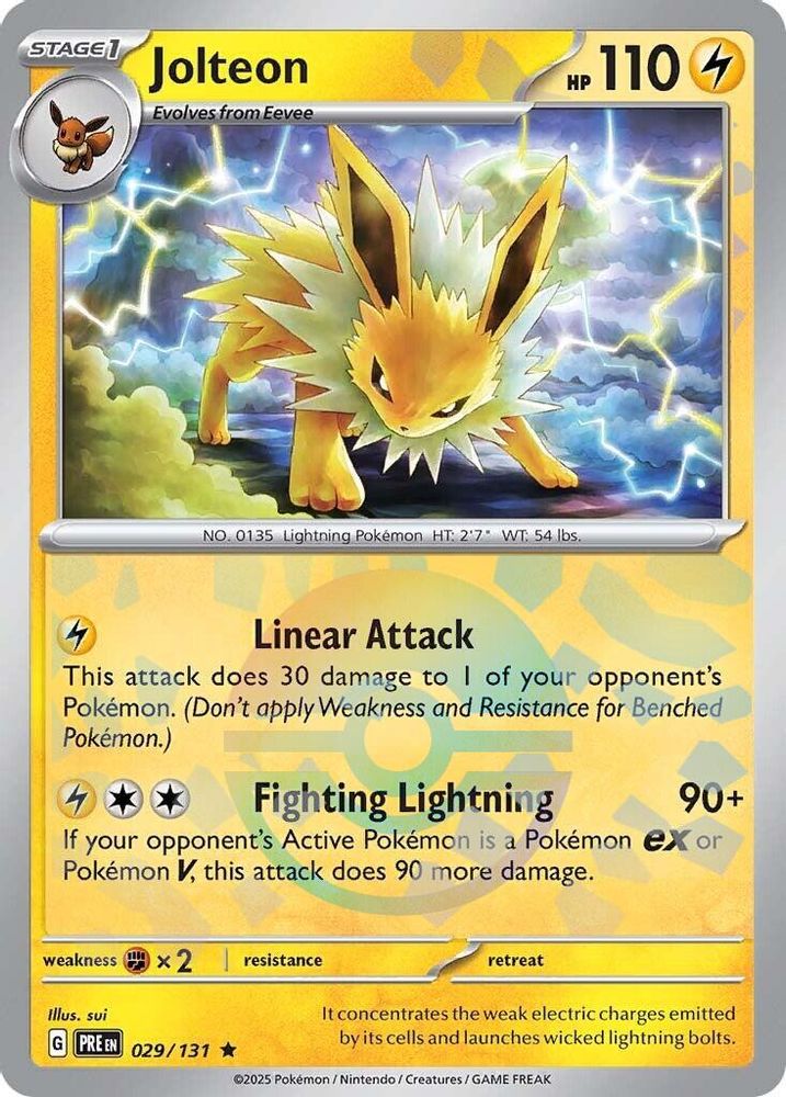 Jolteon (Poke Ball Pattern) 029 - Holofoil SV Prismatic Evolutions - Rare