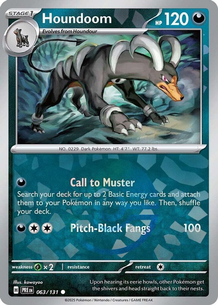 Houndoom (Poke Ball Pattern) 063 - Holofoil SV Prismatic Evolutions - Common