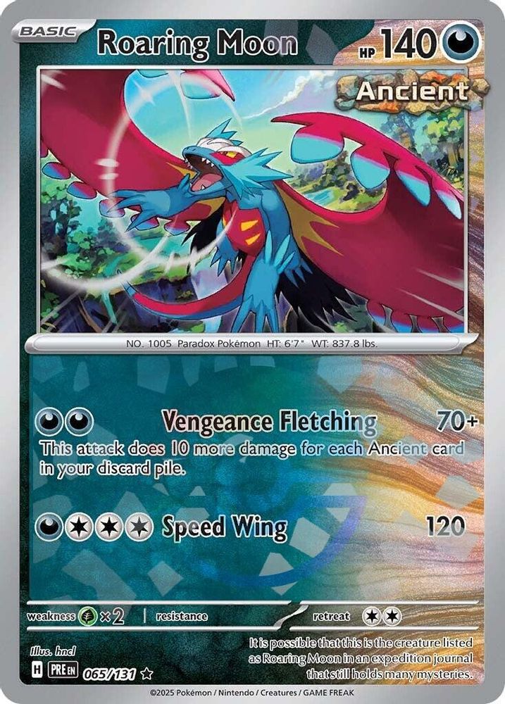 Roaring Moon (Poke Ball Pattern) 065 - Holofoil SV Prismatic Evolutions - Rare