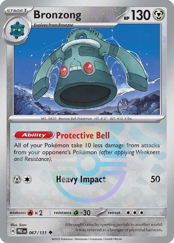 Bronzong (Poke Ball Pattern) 067 - Holofoil SV Prismatic Evolutions - Uncommon