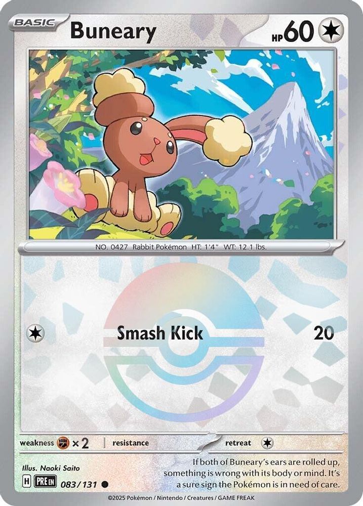 Buneary (Poke Ball Pattern) 083 - Holofoil SV Prismatic Evolutions - Common