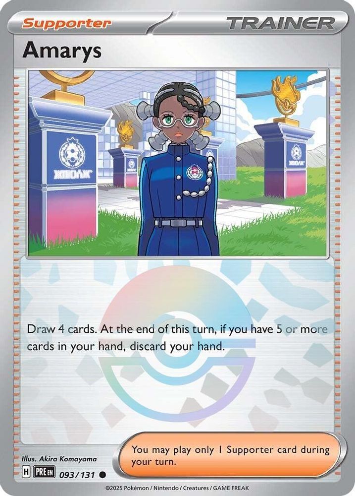 Amarys (Poke Ball Pattern) 093/131 - Holofoil SV Prismatic Evolutions - Common