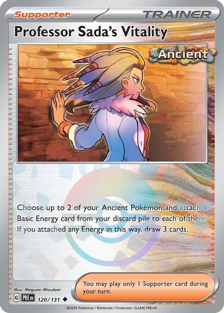 Professor Sada's Vitality (Poke Ball Pattern) 120 - Holofoil SV Prismatic Evolutions - Uncommon