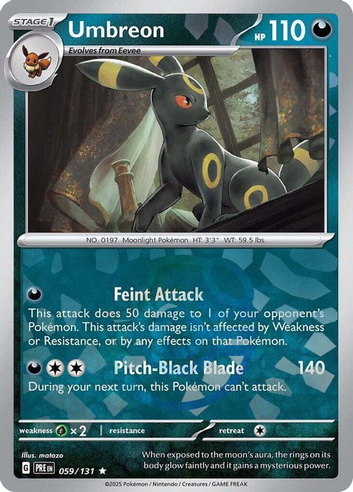 Umbreon (Master Ball Pattern) 059 - Holofoil SV Prismatic Evolutions - Rare