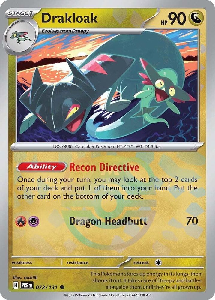 Drakloak (Master Ball Pattern) 072 - Holofoil SV Prismatic Evolutions - Common