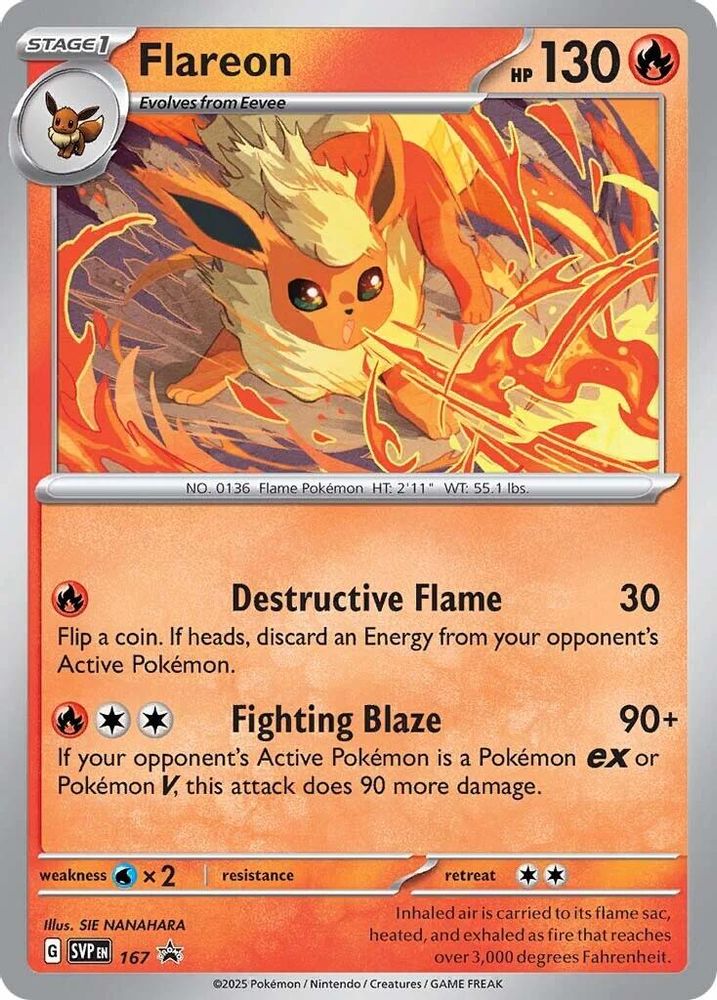 Flareon (Cosmos Holo) 167 - Holofoil SV Scarlet & Violet Promo Cards - Promo