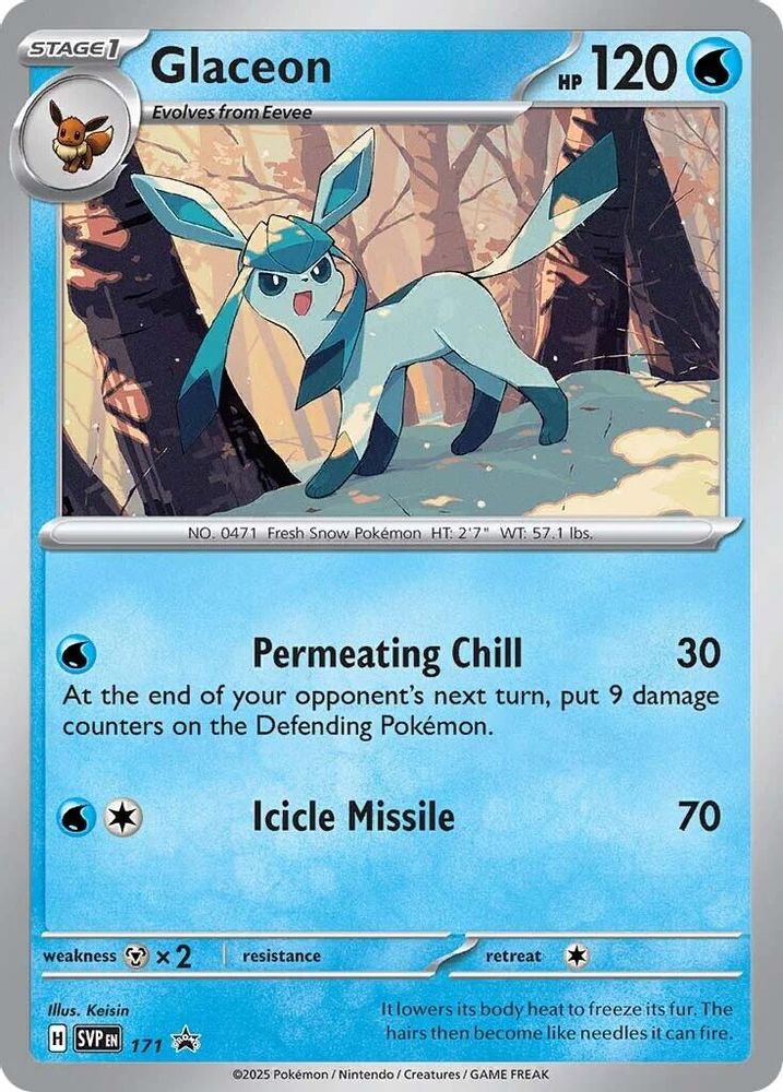 Glaceon (Cosmos Holo) 171 - Holofoil SV Scarlet & Violet Promo Cards - Promo