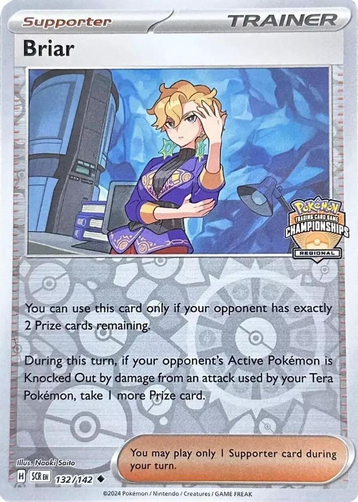 Briar (Regional Championship) 132/142 - Reverse Holofoil League & Championship Cards - Uncommon