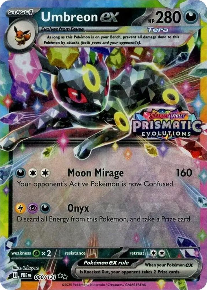 Umbreon ex (Prismatic Evolutions Stamp) 060/131 - Holofoil Miscellaneous Cards & Products - Promo