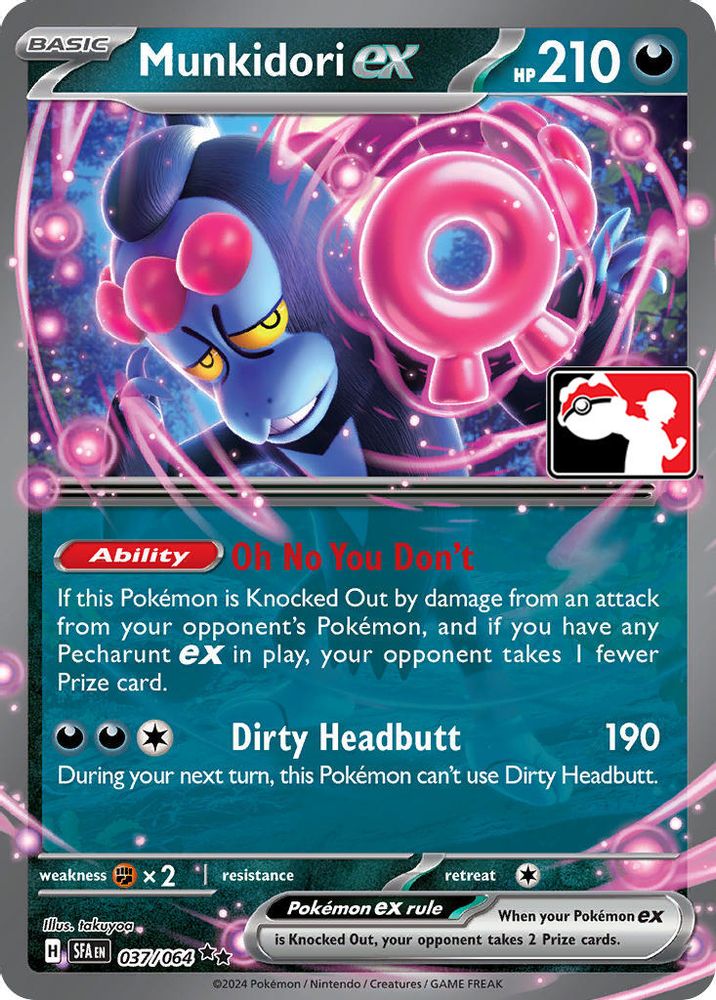 Munkidori ex 037/064 - Holofoil Prize Pack Series Cards - Double Rare