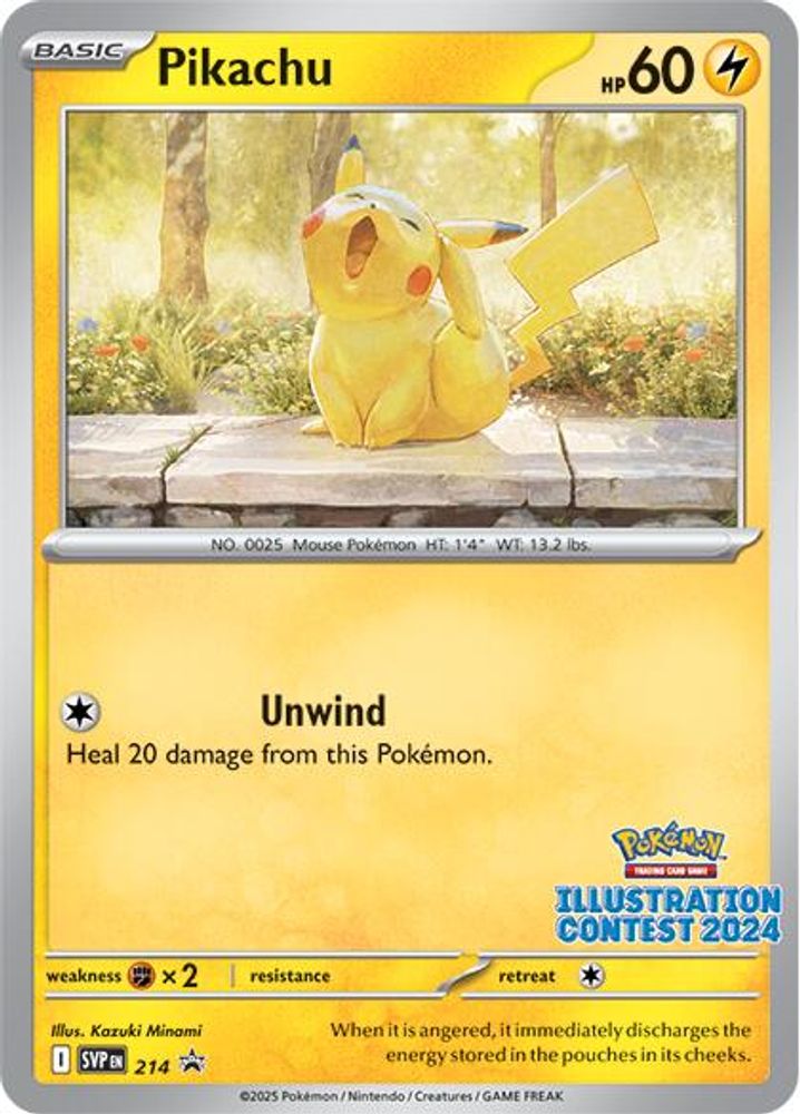 Pikachu (Illustration Contest 2024) 214 SV Scarlet & Violet Promo Cards - Promo