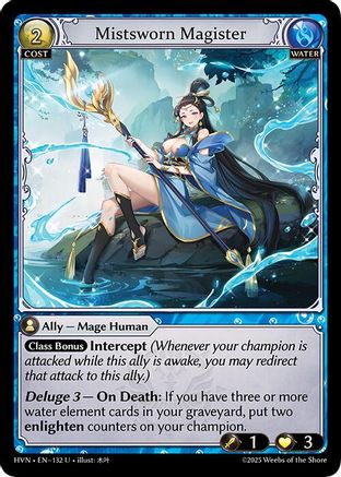 Mistsworn Magister (132) - Abyssal Heaven Foil