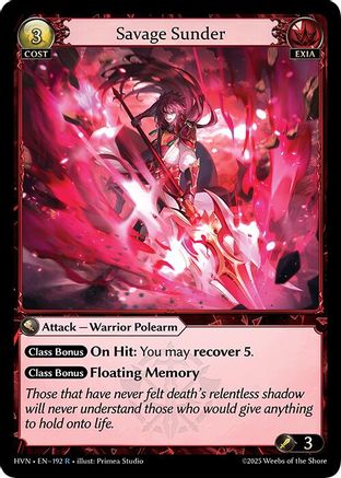 Savage Sunder (192) - Abyssal Heaven Foil