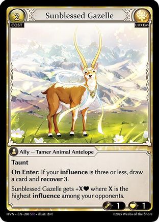 Sunblessed Gazelle (200) - Abyssal Heaven