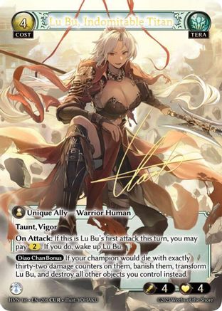 Lu Bu, Indomitable Titan (CUR) (208) - Abyssal Heaven Foil