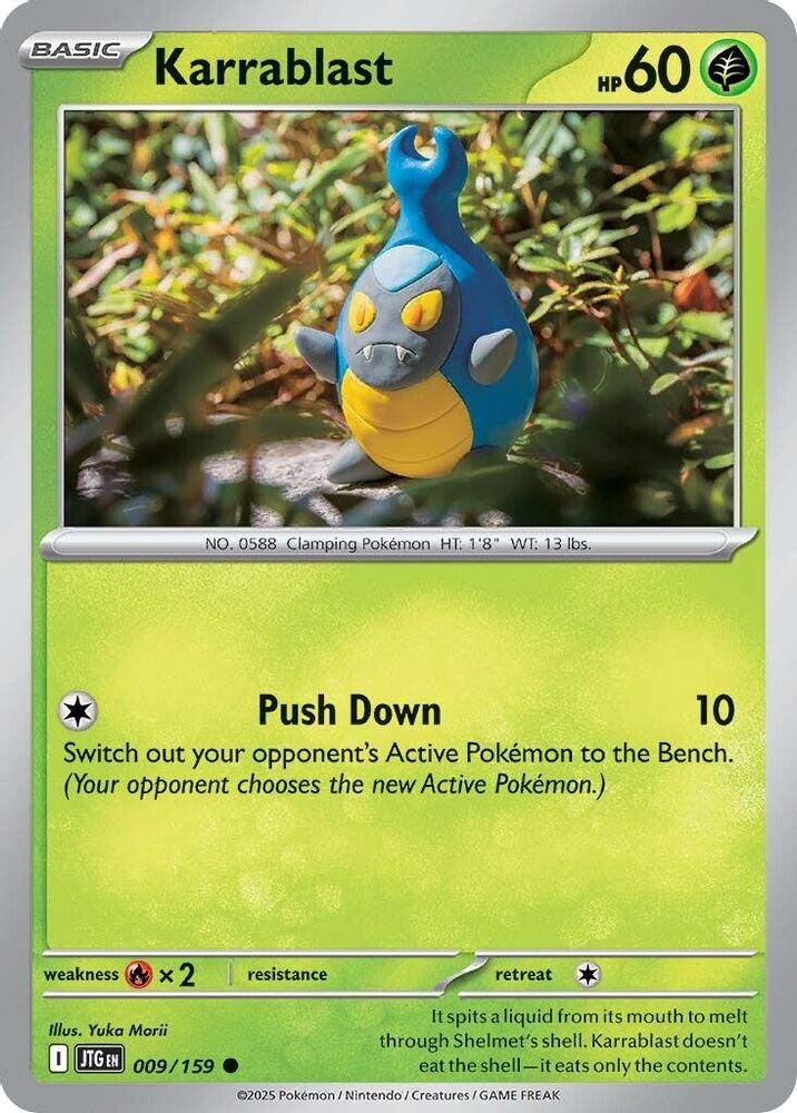 Karrablast 009 - Reverse Holofoil SV09 Journey Together - Common