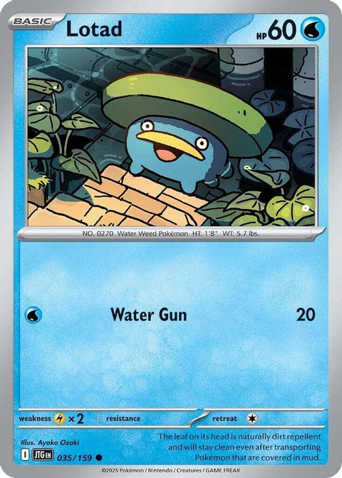 Lotad 035 - Reverse Holofoil SV09 Journey Together - Common