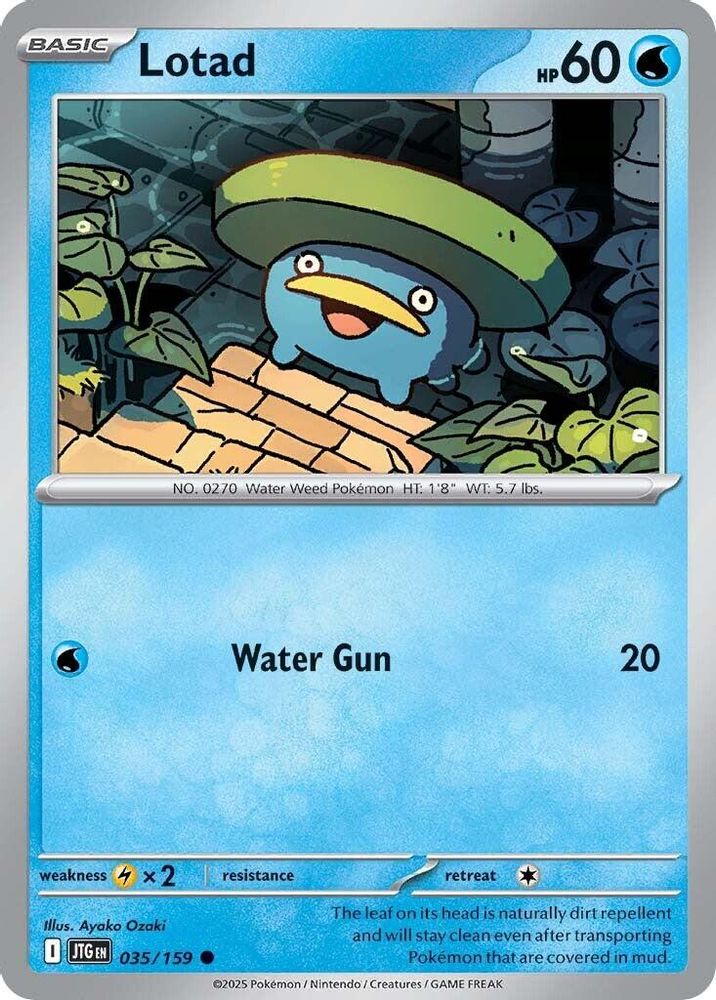 Lotad 035 - Reverse Holofoil SV09 Journey Together - Common