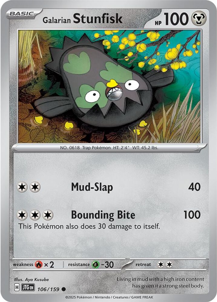 Galarian Stunfisk 106 SV09 Journey Together - Common