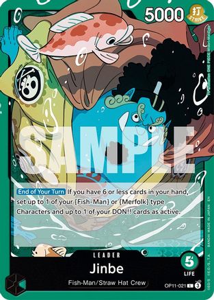 Jinbe (021) (OP11-021) - A Fist of Divine Speed