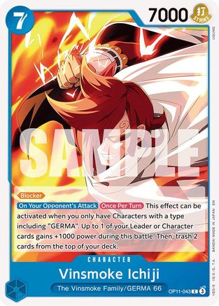 Vinsmoke Ichiji (OP11-043) - A Fist of Divine Speed