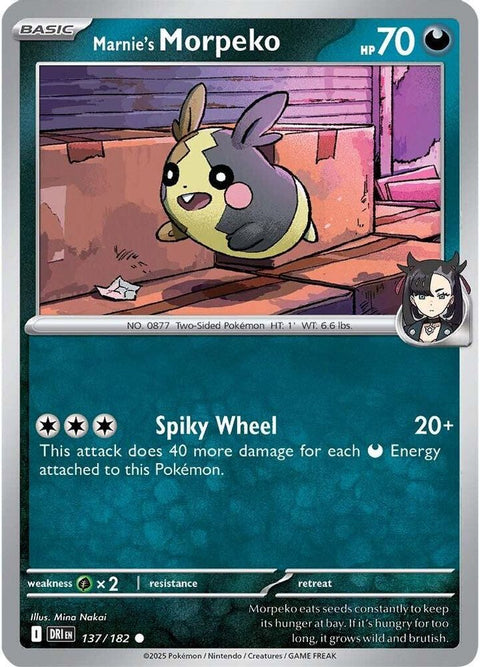 Marnie's Morpeko 137 SV10 Destined Rivals - Common