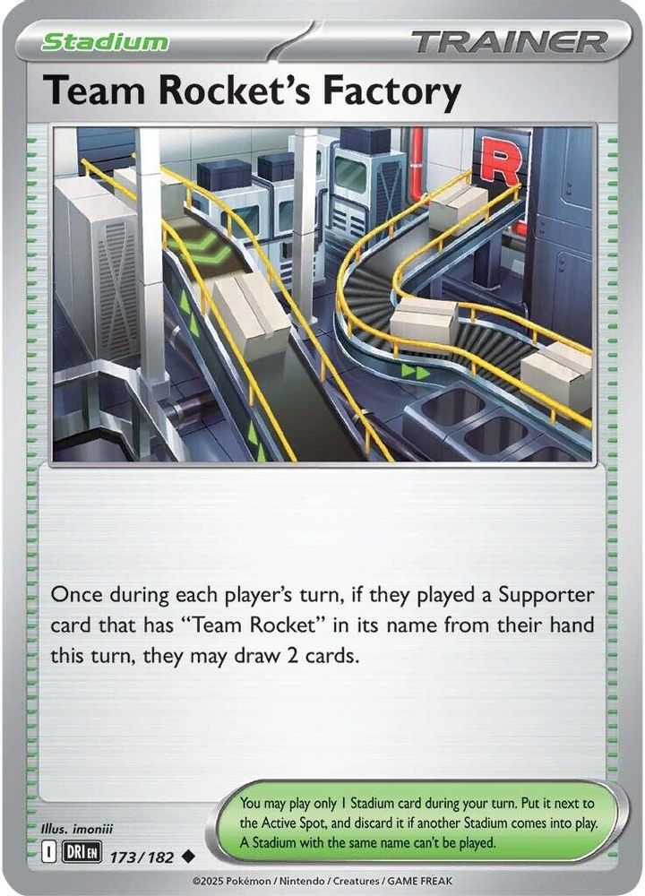 Team Rocket's Factory 173 - Reverse Holofoil SV10 Destined Rivals - Uncommon