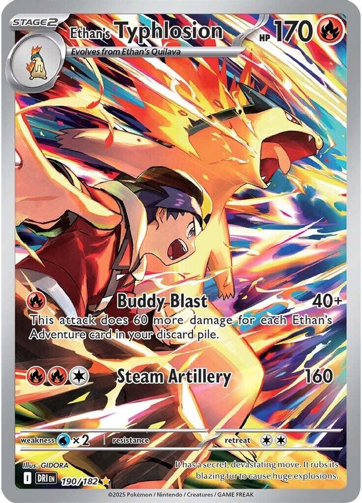 Ethan's Typhlosion 190/182 - Holofoil SV10 Destined Rivals - Illustration Rare