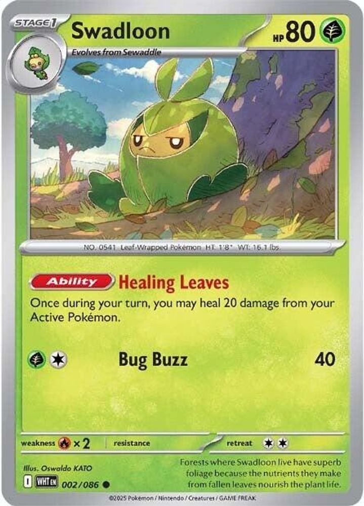 Swadloon 002 - Reverse Holofoil SV White Flare - Common
