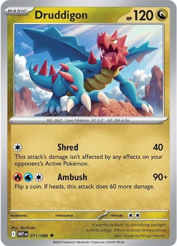 Druddigon 071 SV White Flare - Uncommon
