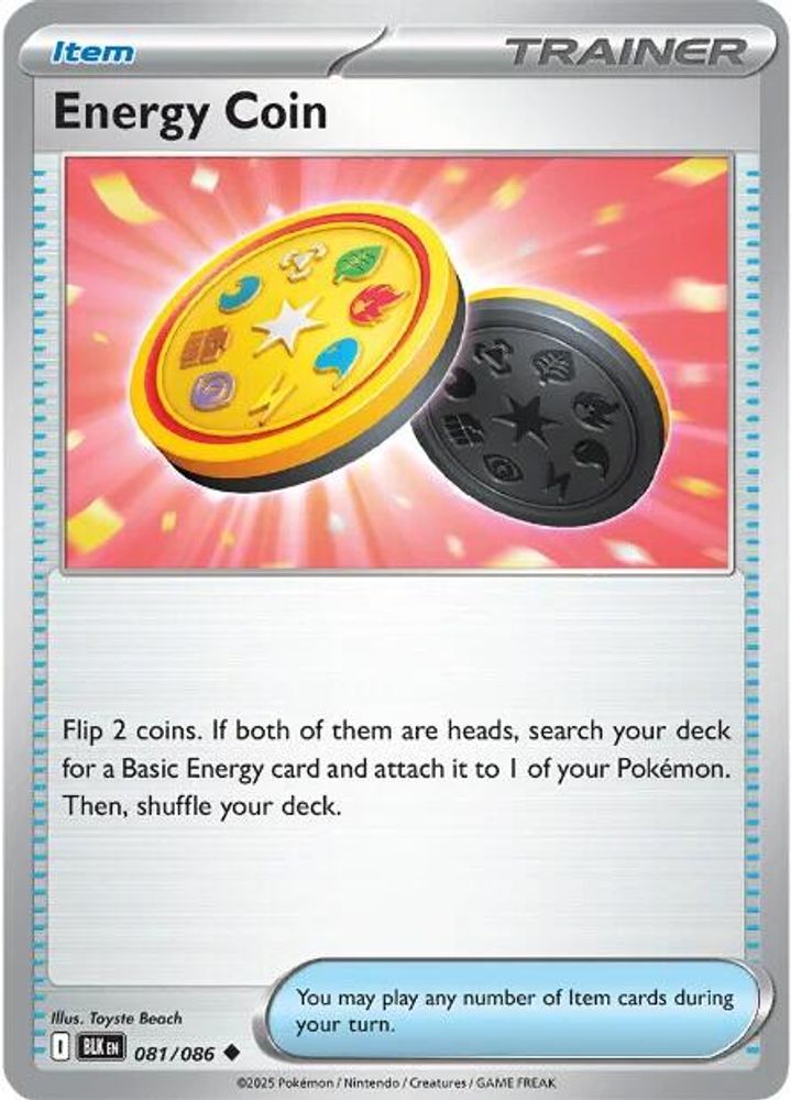 Energy Coin 081 - Reverse Holofoil SV Black Bolt - Uncommon