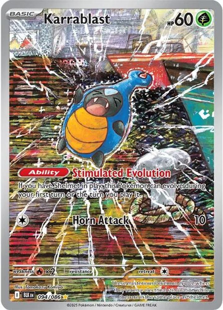 Karrablast 094/086 - Holofoil SV Black Bolt - Illustration Rare