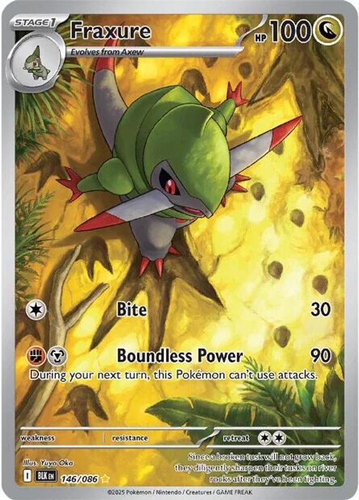 Fraxure 146/086 - Holofoil SV Black Bolt - Illustration Rare