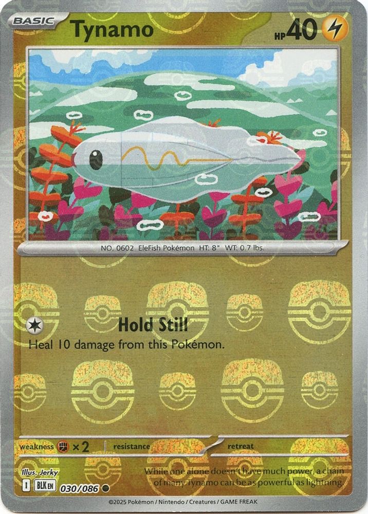 Tynamo (Master Ball Pattern) 030 - Holofoil SV Black Bolt - Common