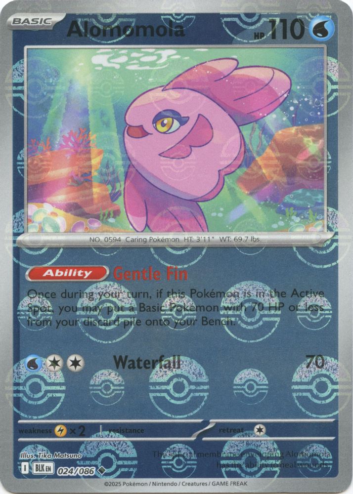Alomomola (Poke Ball Pattern) 024 - Holofoil SV Black Bolt - Uncommon