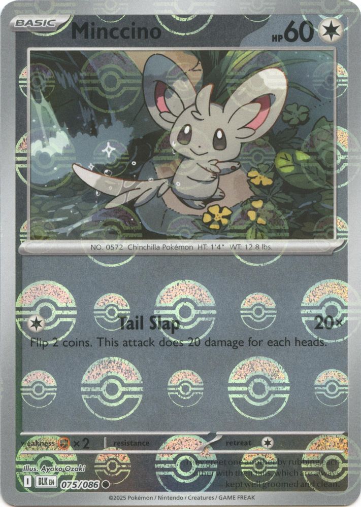 Cinccino (Poke Ball Pattern) 076 - Holofoil SV Black Bolt - Uncommon