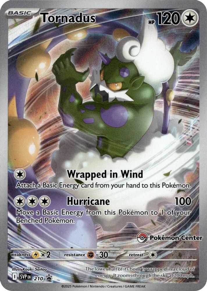 Tornadus (Pokemon Center Exclusive) 210 - Holofoil SV Scarlet & Violet Promo Cards - Promo
