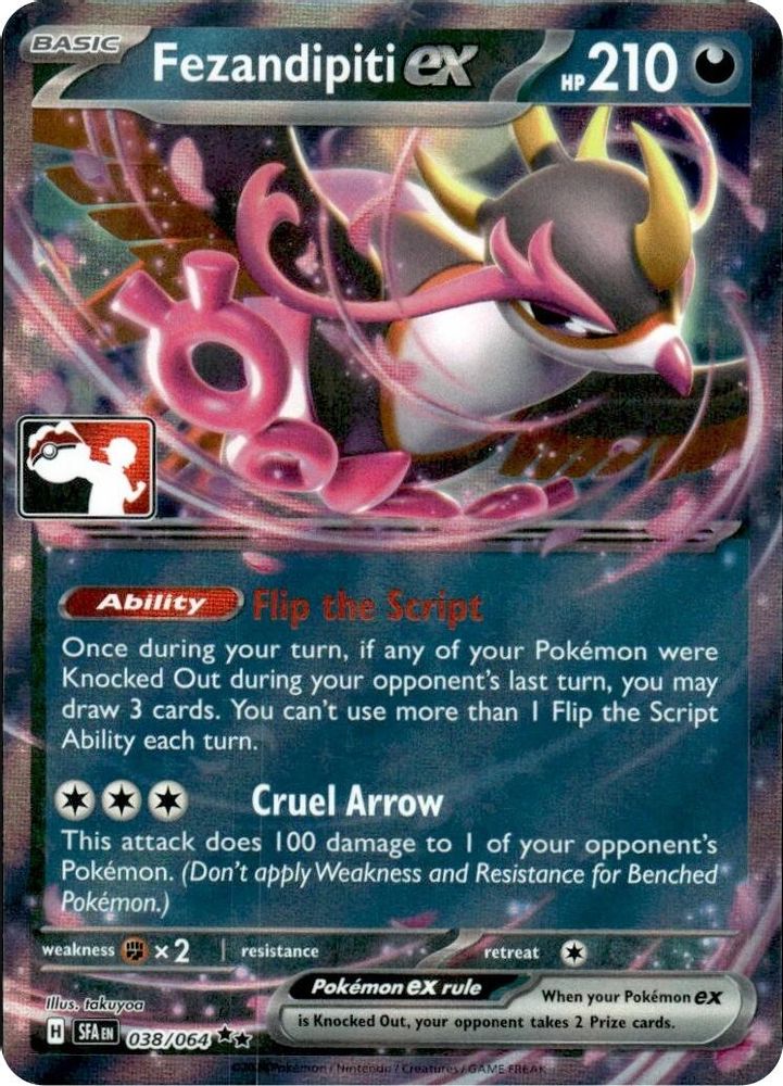Fezandipiti ex (Series 7) 038/064 - Holofoil Prize Pack Series Cards - Double Rare
