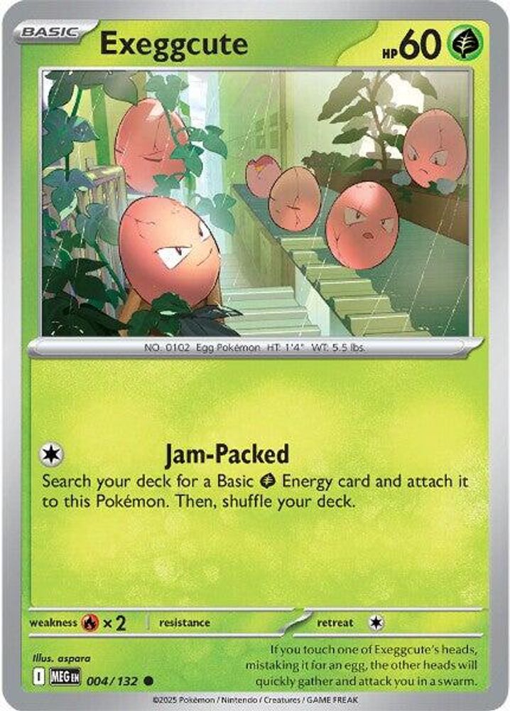 Exeggcute 004 - Reverse Holofoil ME01 Mega Evolution - Common