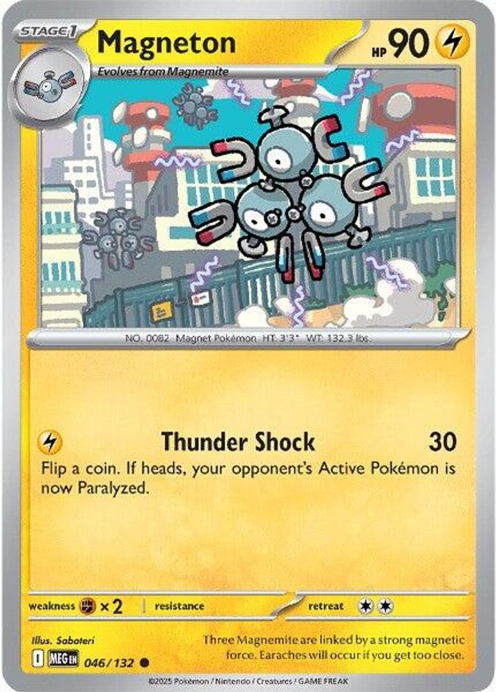Magneton 046 - Reverse Holofoil ME01 Mega Evolution - Common