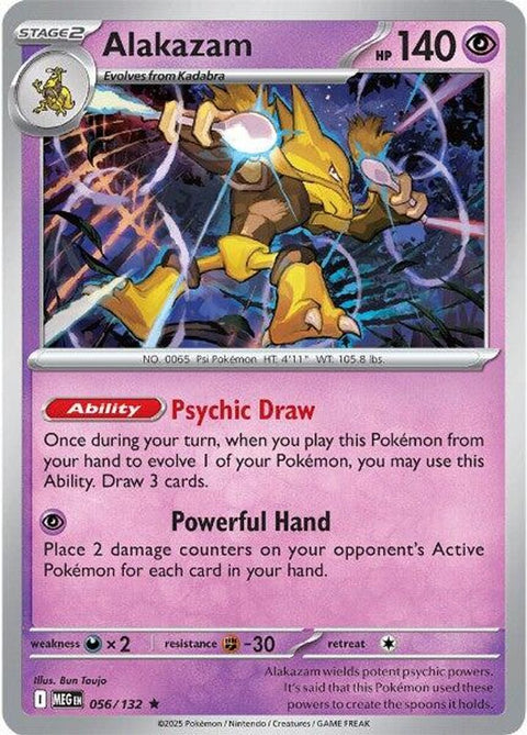 Alakazam 056 - Reverse Holofoil ME01 Mega Evolution - Rare