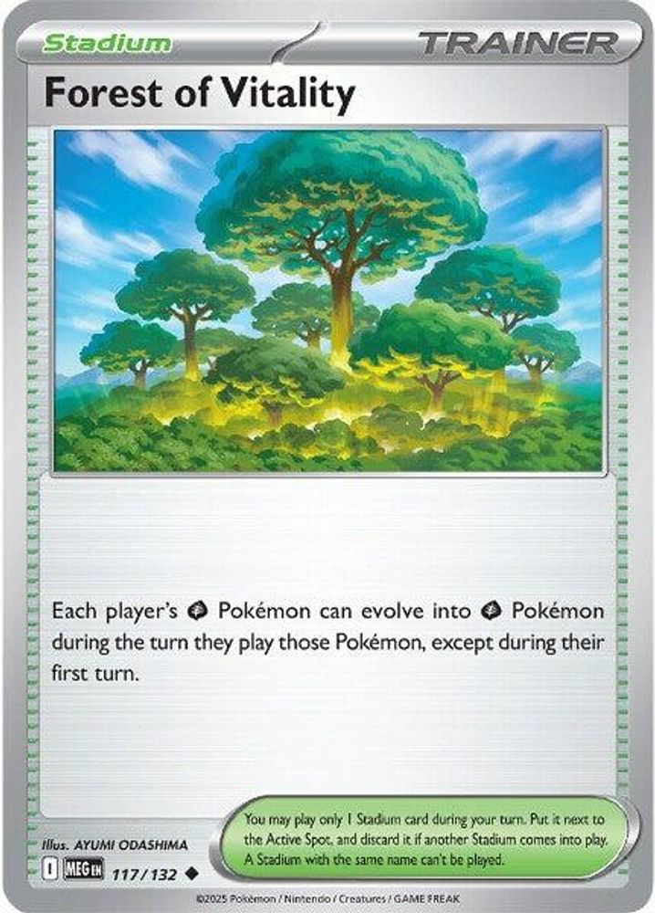 Forest of Vitality 117 - Reverse Holofoil ME01 Mega Evolution - Uncommon