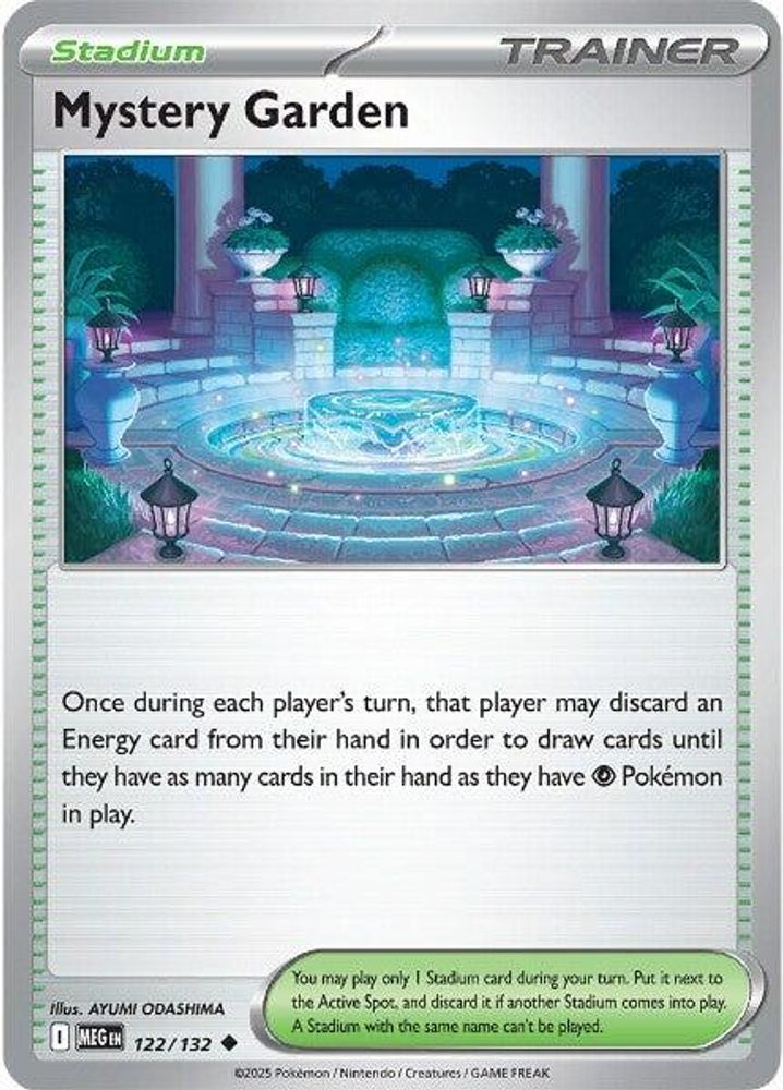 Mystery Garden 122/132 - Reverse Holofoil ME01 Mega Evolution - Uncommon