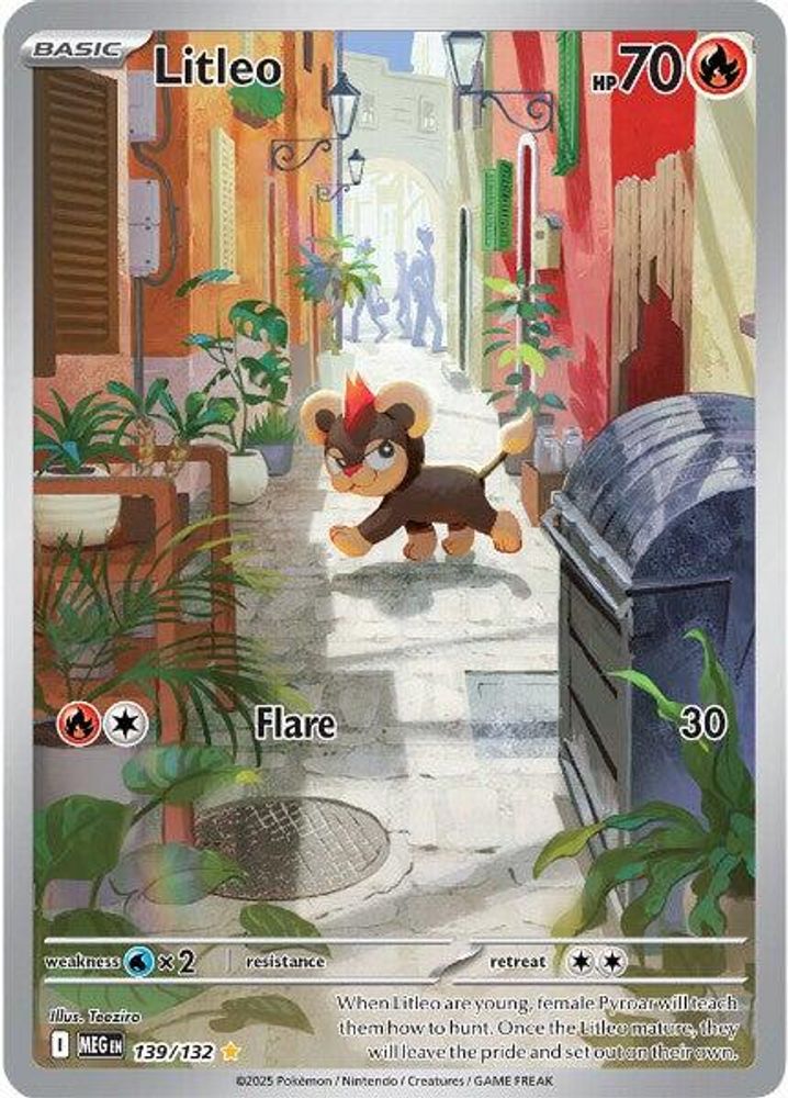 Litleo 139/132 - Holofoil ME01 Mega Evolution - Illustration Rare