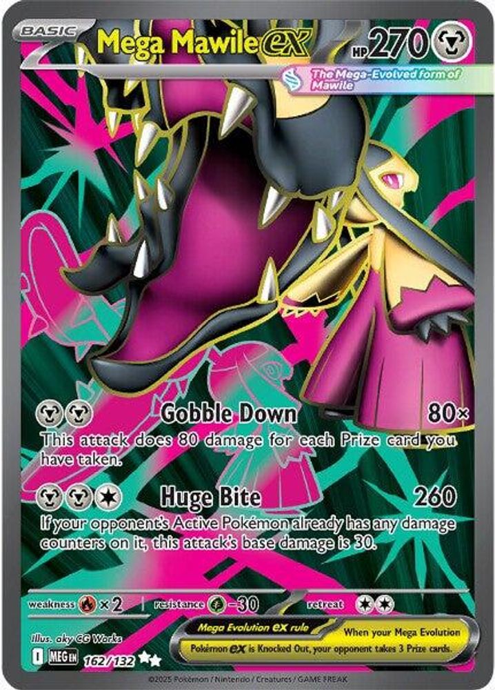 Mega Mawile ex 162/132 - Holofoil ME01 Mega Evolution - Ultra Rare