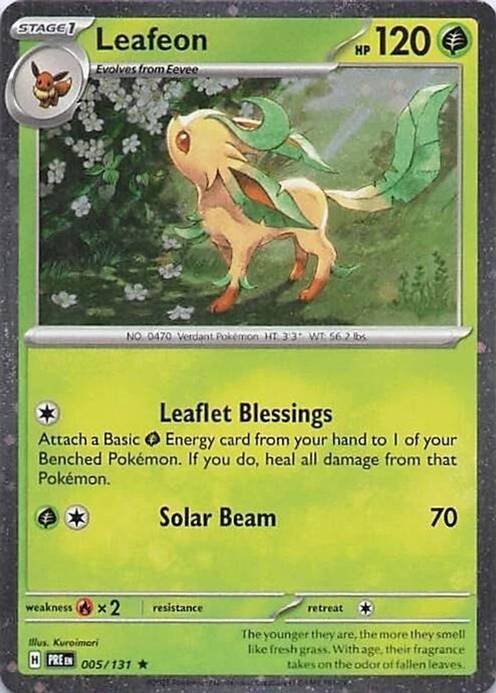 Leafeon (Cosmos Holo) 005/131 - Holofoil Miscellaneous Cards & Products - Rare